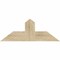 Ekena Millwork Portland Rough Sawn Timber Gable Bracket, Douglas Fir, 36"W x 13"H x 2"D x 6"F, 9/12 Pitch GBW036X13X0206POR00RDF - alternate 1